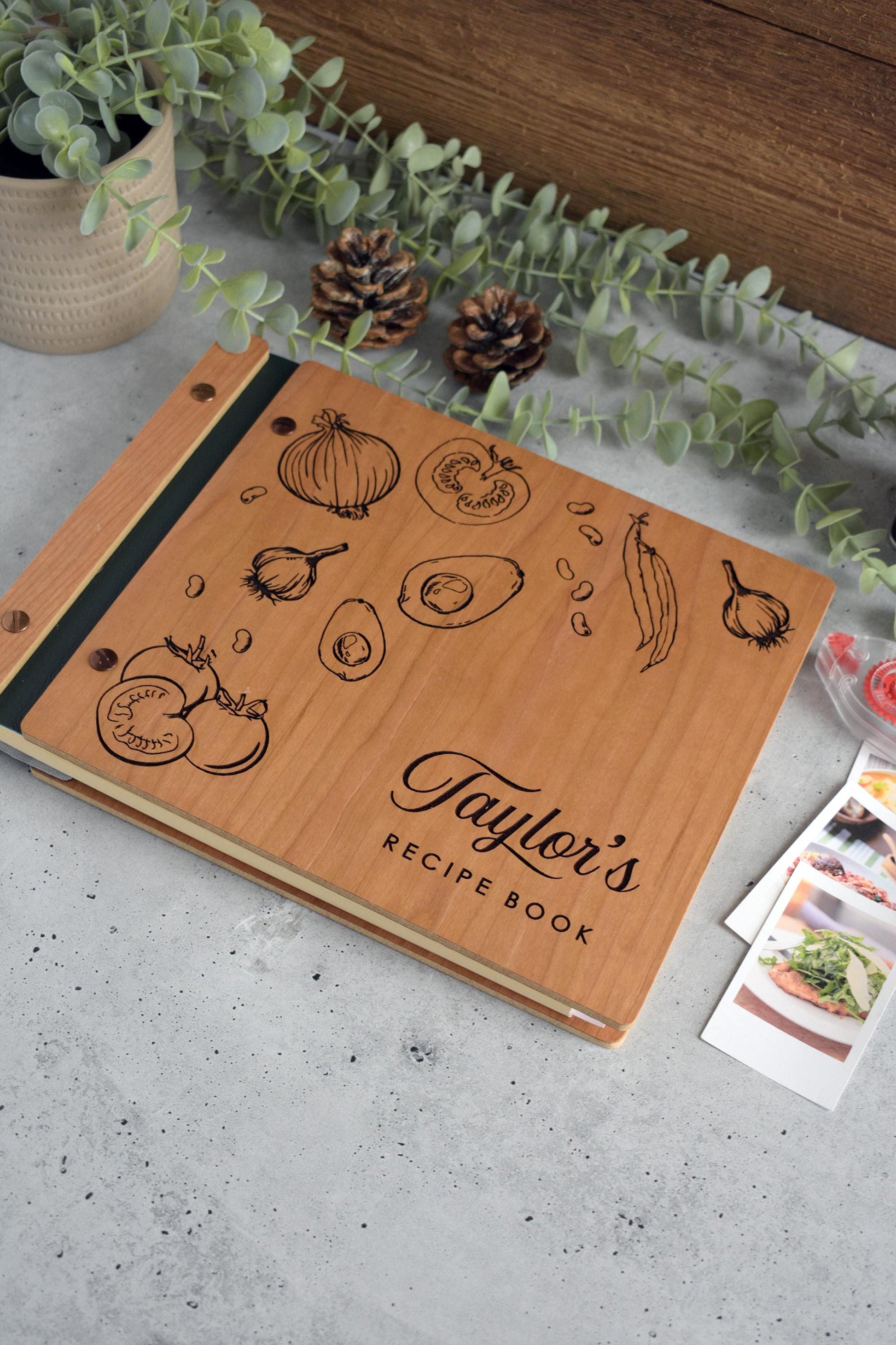 Personalized Recipe Book Binder, Christmas Gift for Mom, Custom Cookbook, Birthday Gift For Mom, Mother Family Cookbook Baking Gifts for Her