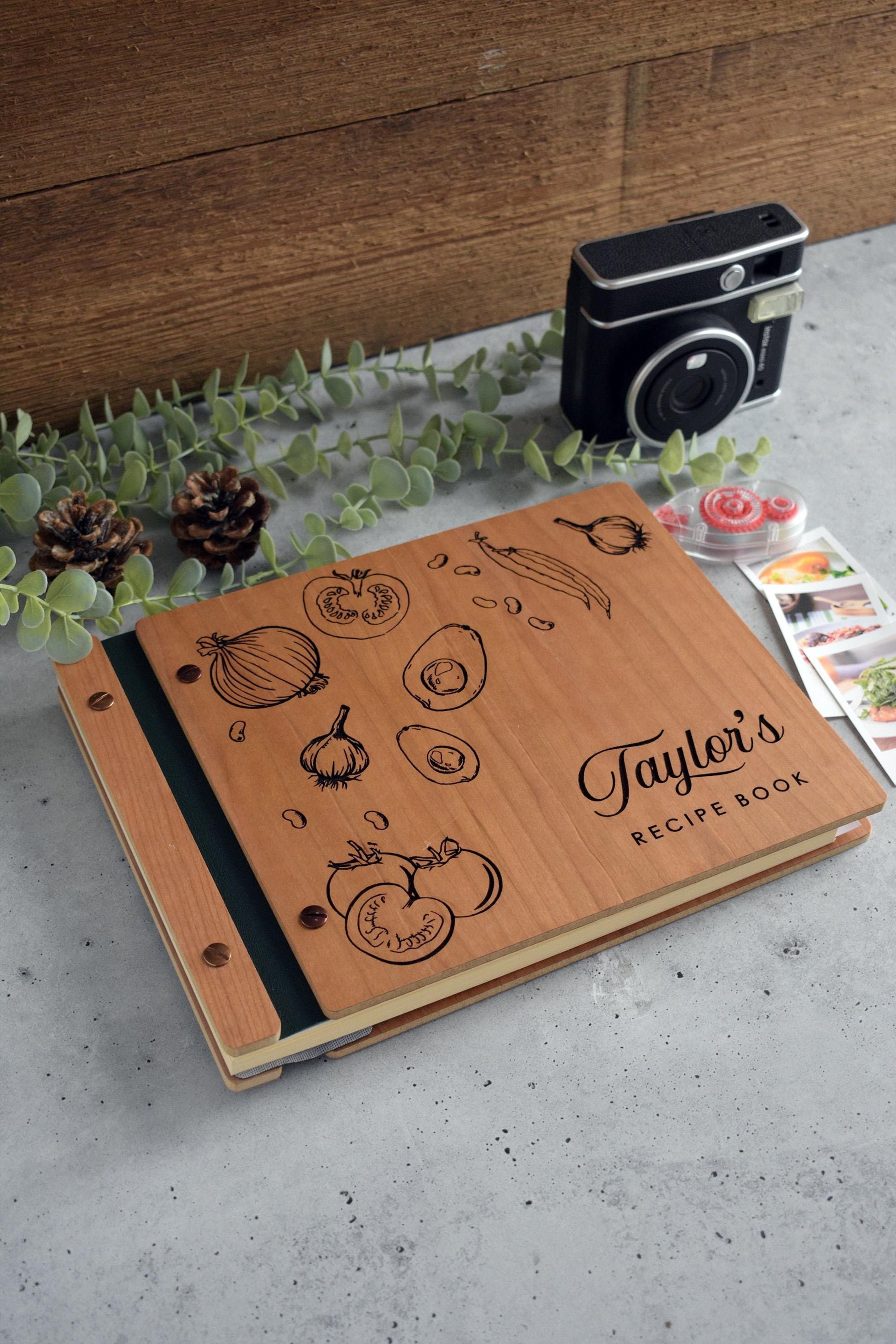Personalized Recipe Book Binder, Christmas Gift for Mom, Custom Cookbook, Birthday Gift For Mom, Mother Family Cookbook Baking Gifts for Her
