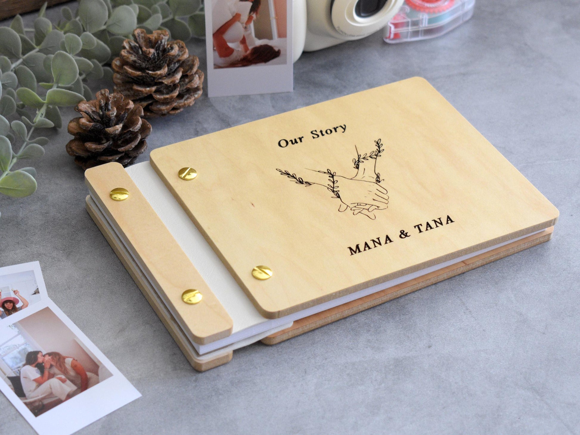 Our Story Anniversary Gift for her, Adventure Book Gift for him, Adventure Scrapbook, Boyfriend Gift