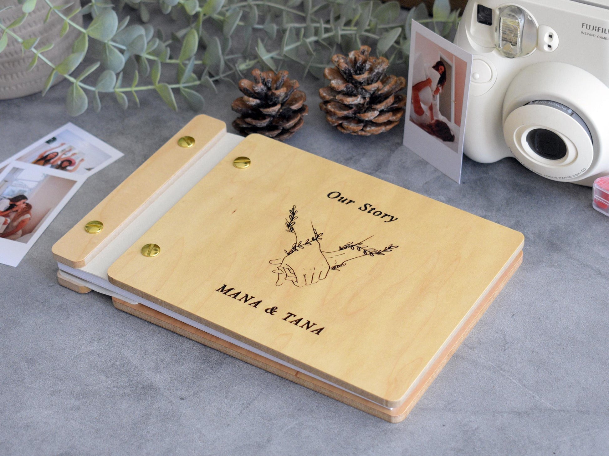 Our Story Anniversary Gift for her, Adventure Book Gift for him, Adventure Scrapbook, Boyfriend Gift