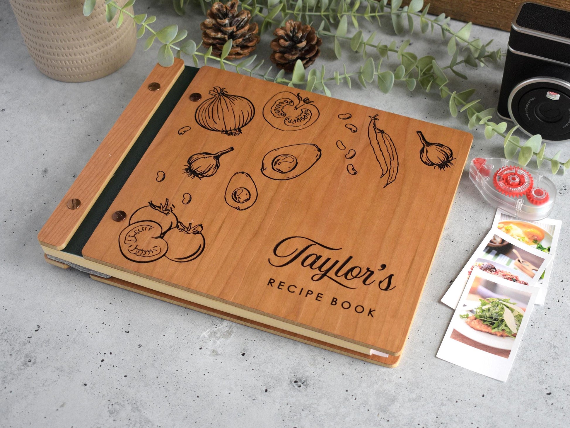 Personalized Recipe Book Binder, Christmas Gift for Mom, Custom Cookbook, Birthday Gift For Mom, Mother Family Cookbook Baking Gifts for Her