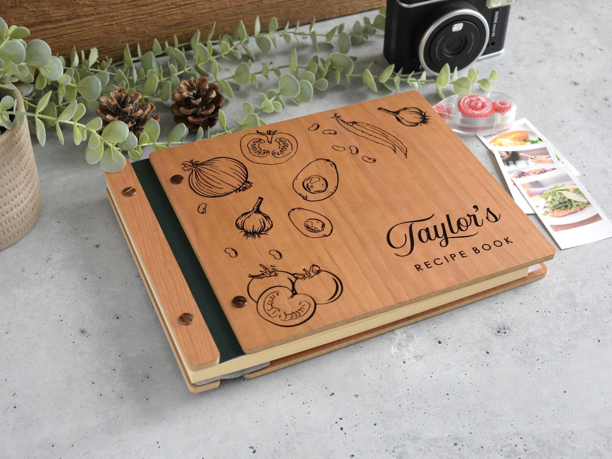 Personalized Recipe Book Binder, Christmas Gift for Mom, Custom Cookbook, Birthday Gift For Mom, Mother Family Cookbook Baking Gifts for Her