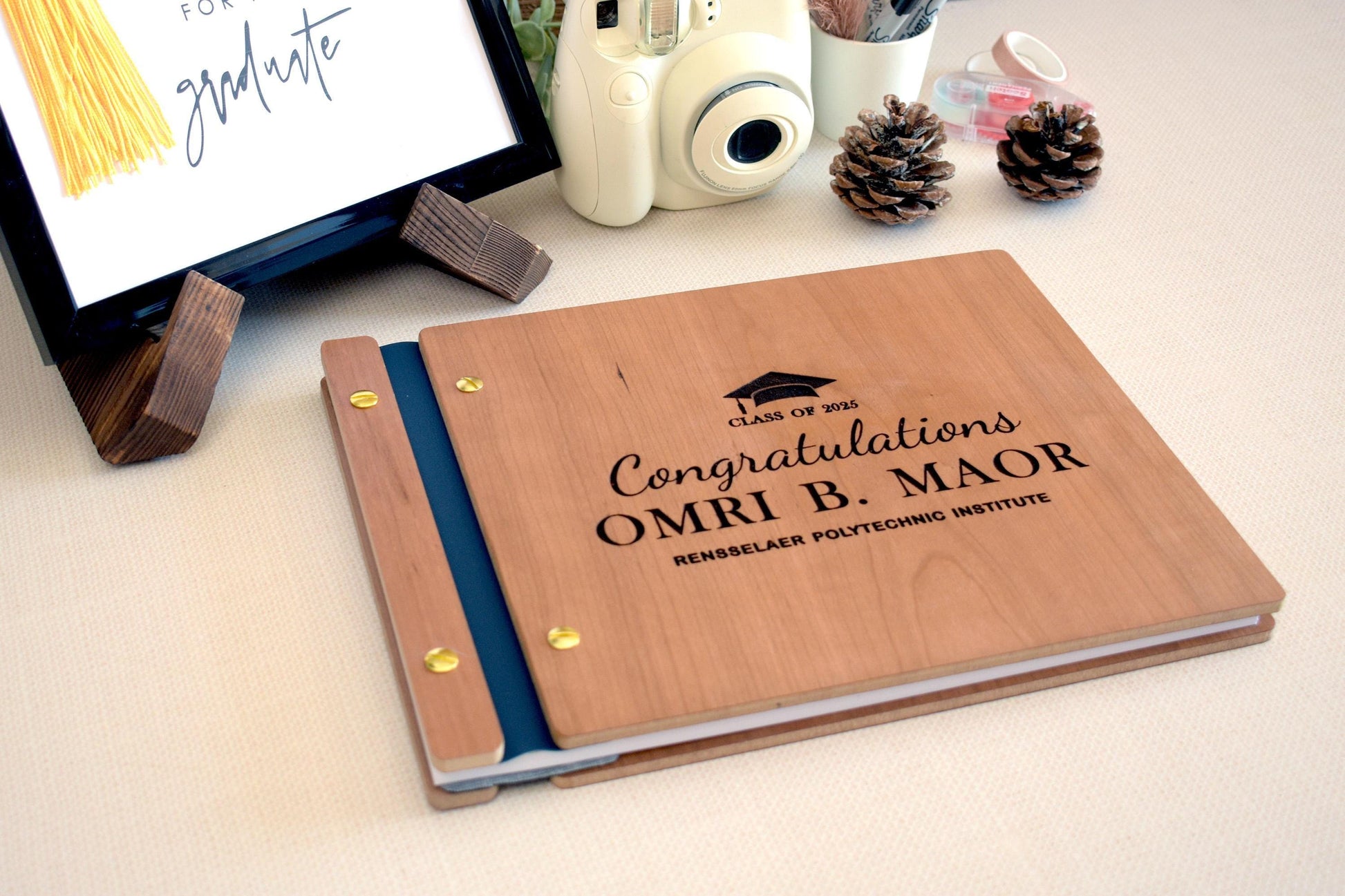 2025 Graduation Party Guest Book High School Grad College Grad Congrats Grad Photo Album Graduation Gifts for Her Graduation Sign Book