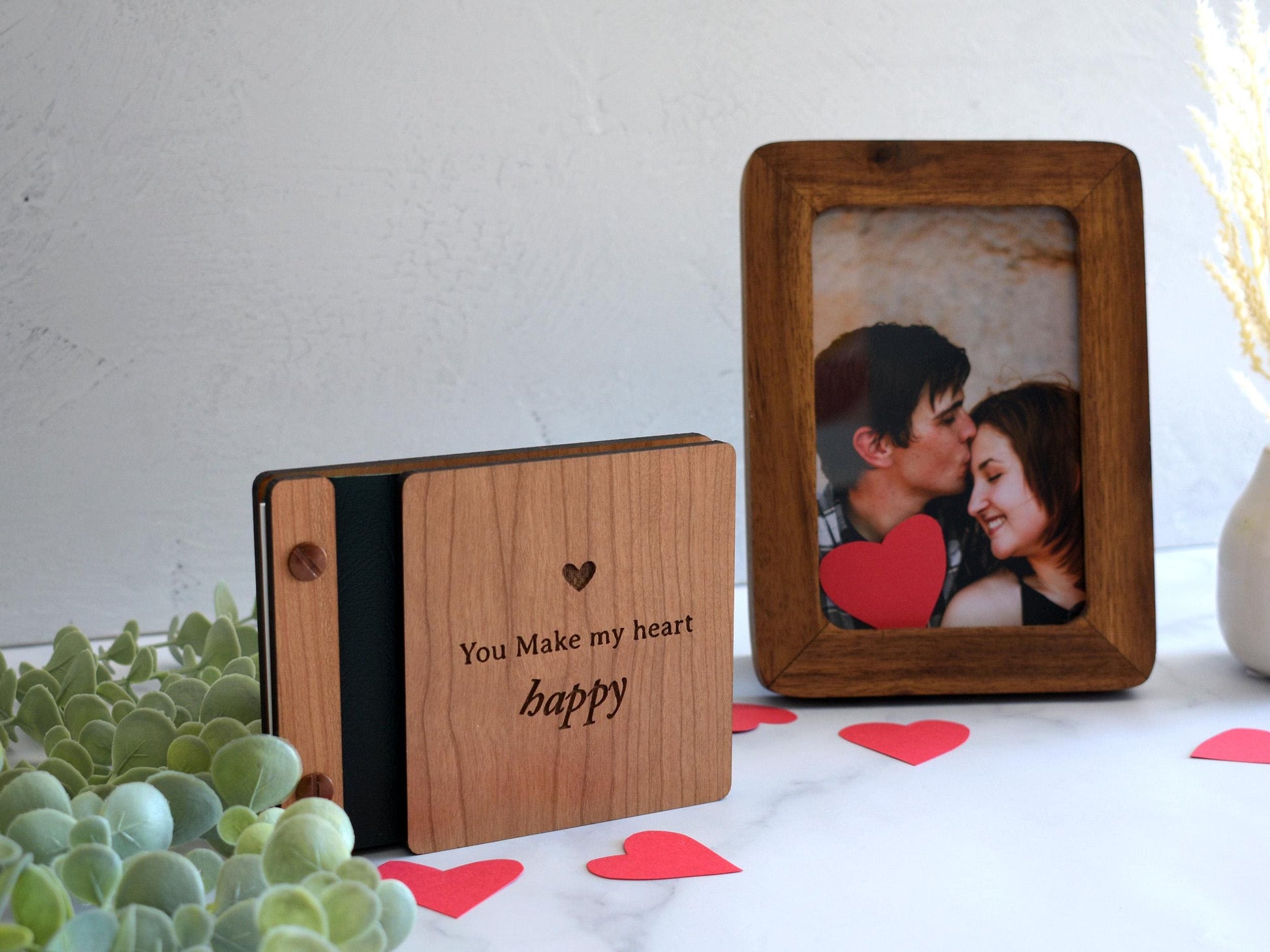 Scrapbook Valentines Gift for him, Personalized Anniversary Gift for her, Couples gift, Photo Album, Gifts for Boyfriend