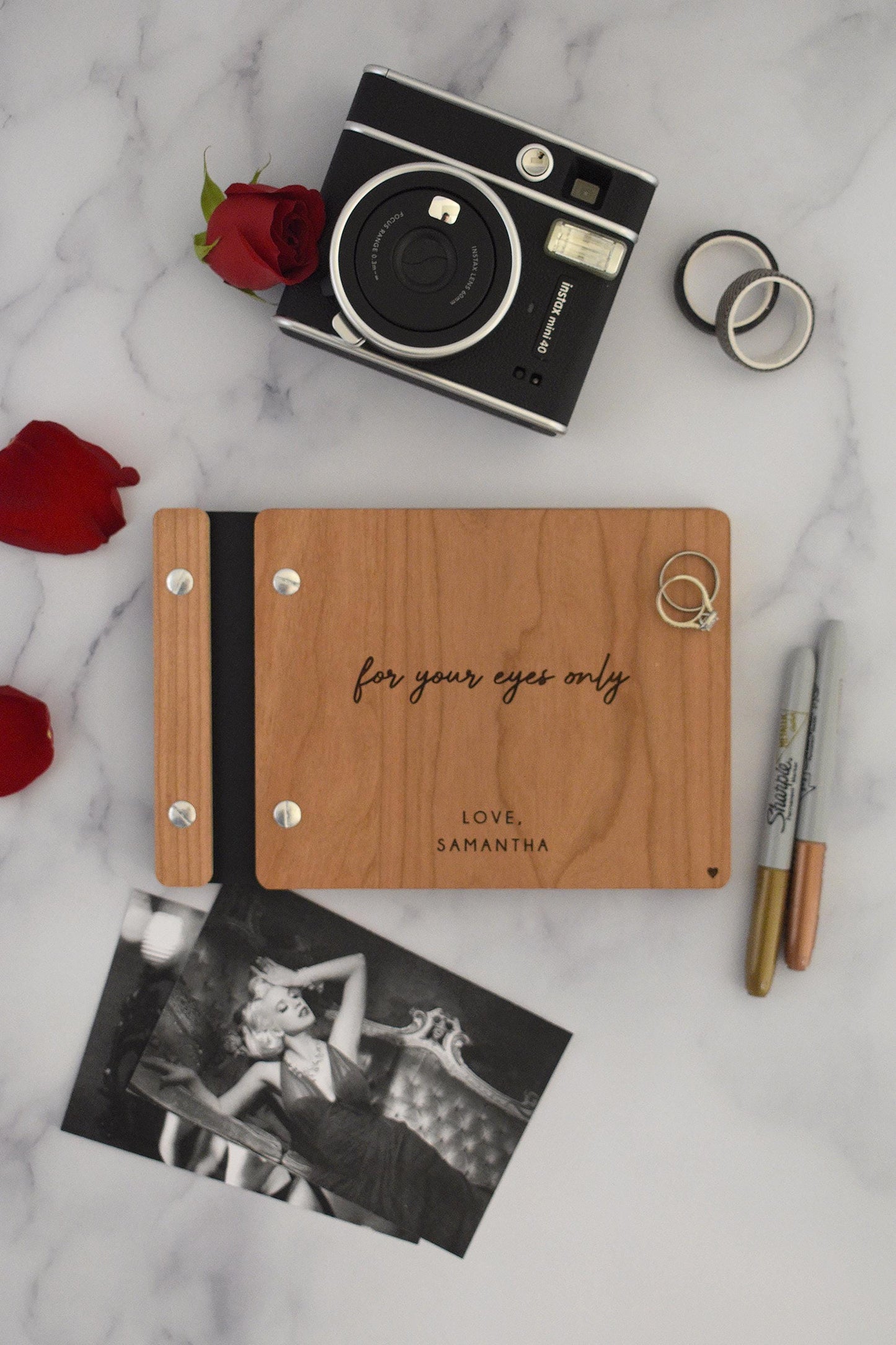 Boudoir Photo Album, Boudoir Book, Wedding Gift from Bridesmaids, Groom Gift, Valentine&#39;s Day Gift for Husband, Personalized Gift for him