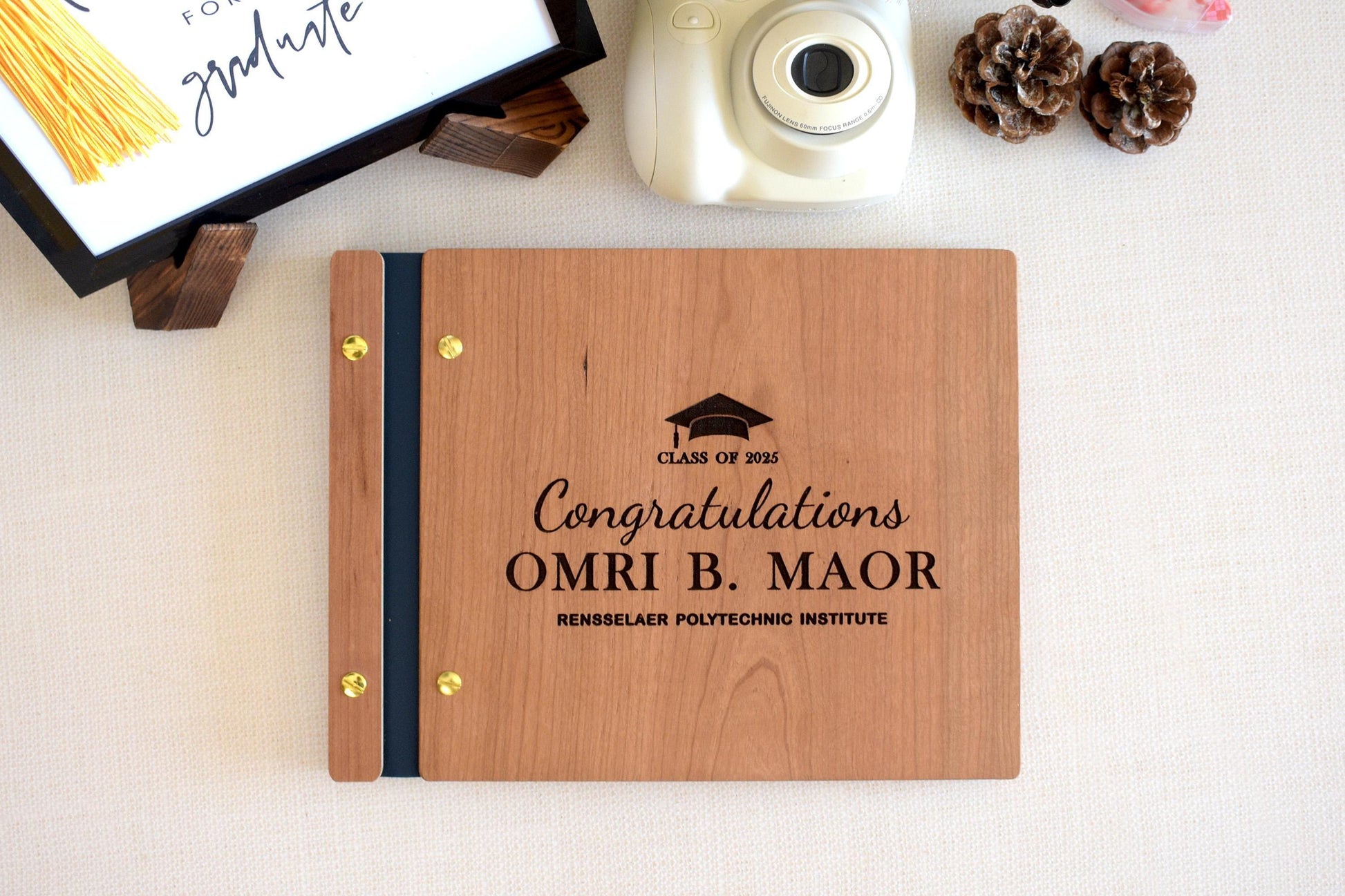 2025 Graduation Party Guest Book High School Grad College Grad Congrats Grad Photo Album Graduation Gifts for Her Graduation Sign Book
