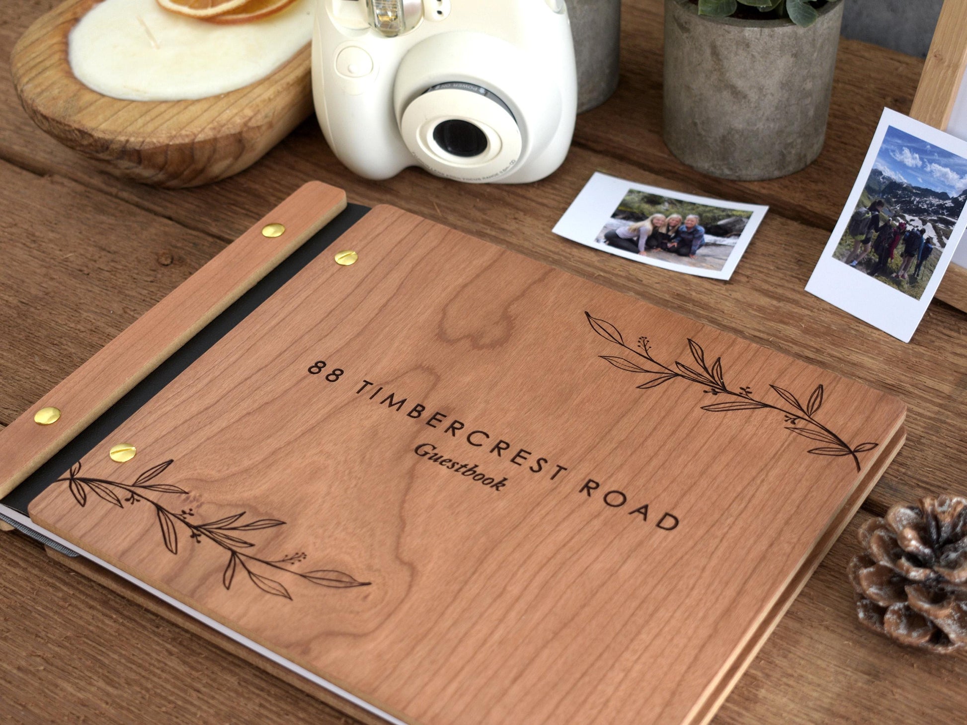 Rustic Airbnb Guest Book, Airbnb Welcome Book for Cabin Lodge & Vacation Rental Home Guest book, New House Guest Book, Housewarming Gift