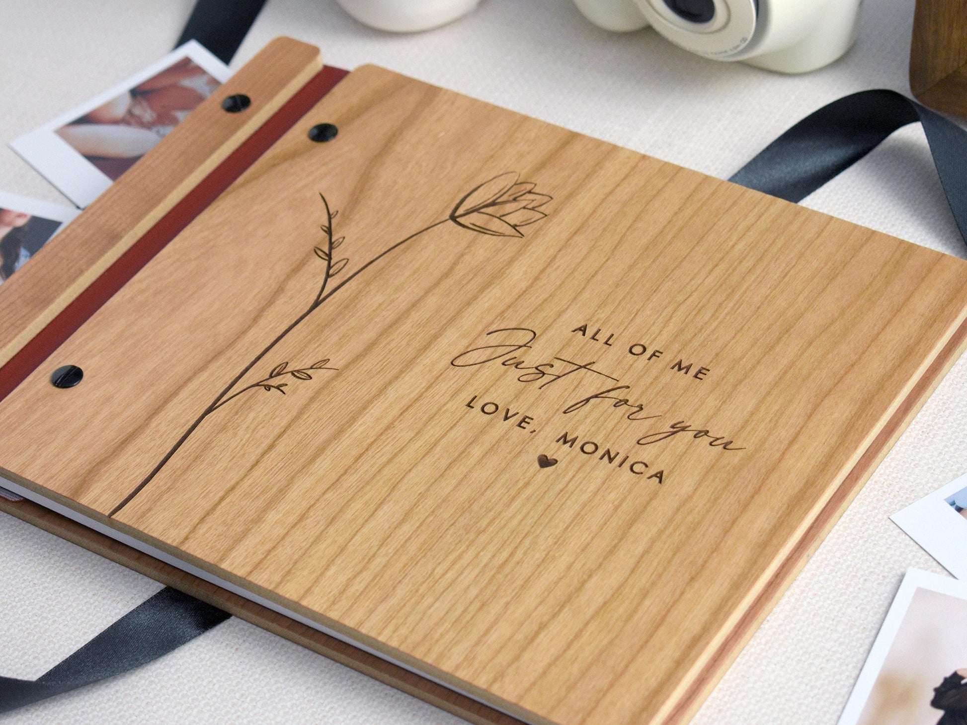 Custom Boudoir Photo Album, Boudoir Book Gift for him, Romantic Valentines Gift for Boyfriend, Wedding Gift for Husband