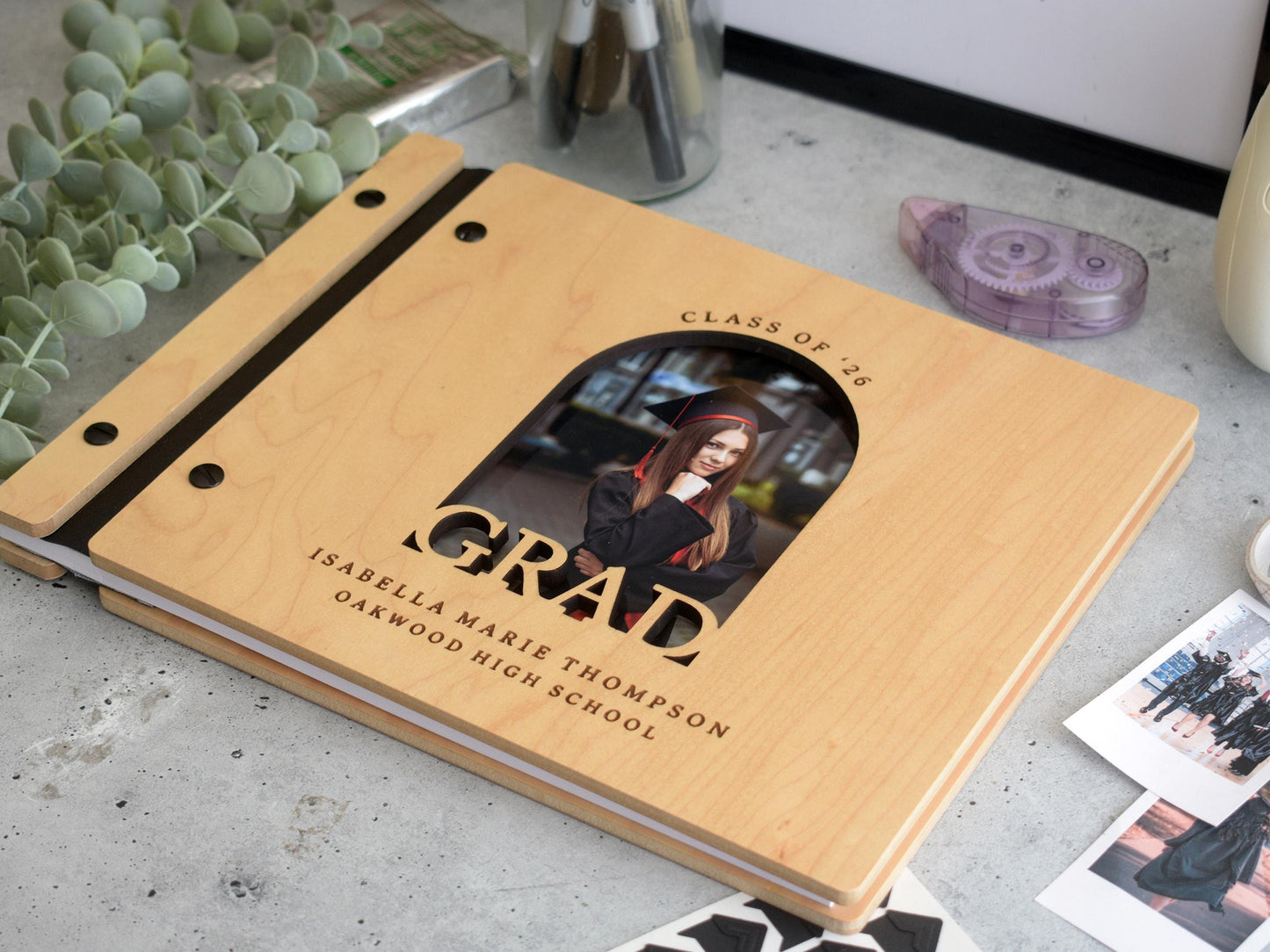 Custom Graduation Guest Book, Polaroid Photo Album, 2026 High School Grad College Grad Graduation Party Sign In Book, Graduation Gift