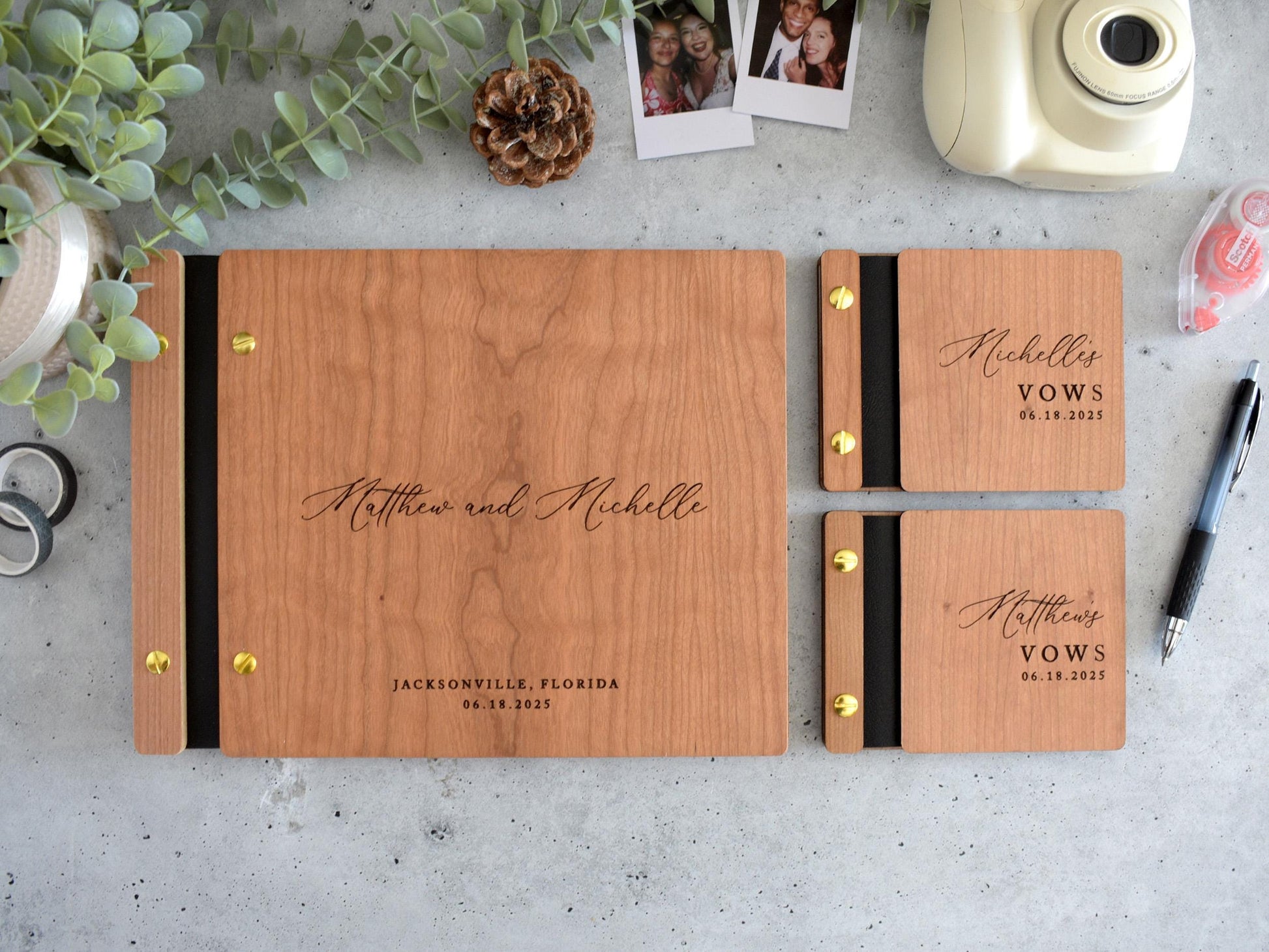 Wooden Wedding Vow Books, Wedding Gift, Personalized Vow Booklets for Bride and Groom, Engagement Gift, Couples Vow Renewal,  Wedding Vow Books, Custom Vow Books, Her Vow Book, His Vow Book, wedding gift, vow books, vow books wedding, vow book, vow books set of 2, his hers vow books, couples gift, vow renewal, vow booklets