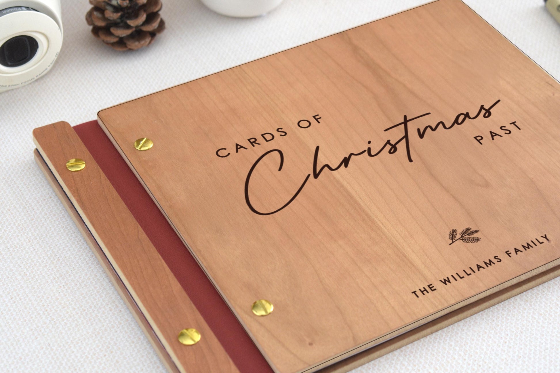 Family Christmas Card Album, Custom Holiday Photo Album, Holiday Gift For Parents, Family Christmas Gift, Christmas Memory Book