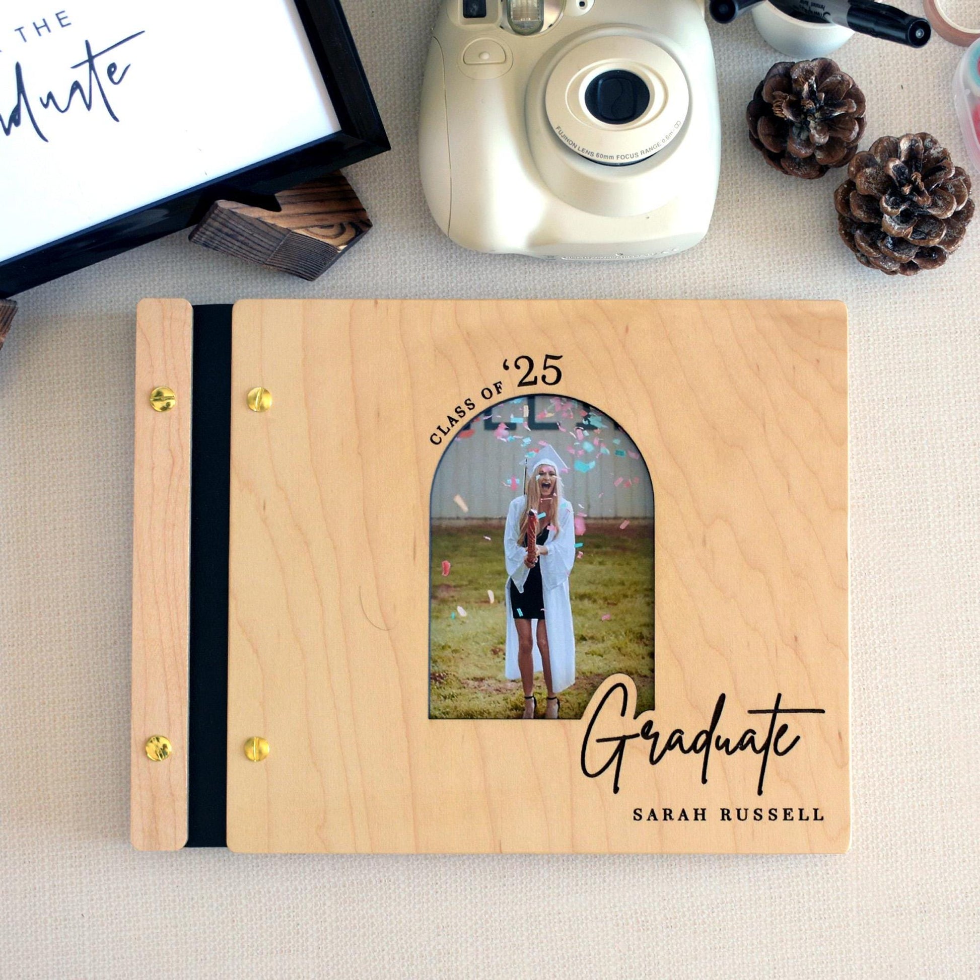 2025 Graduation Guest Book High School Grad College Grad Party Graduation Sign Book Polaroid Guestbook Photo Album Graduation Gifts for Her, Graduation book, grad reception desk, grad party
