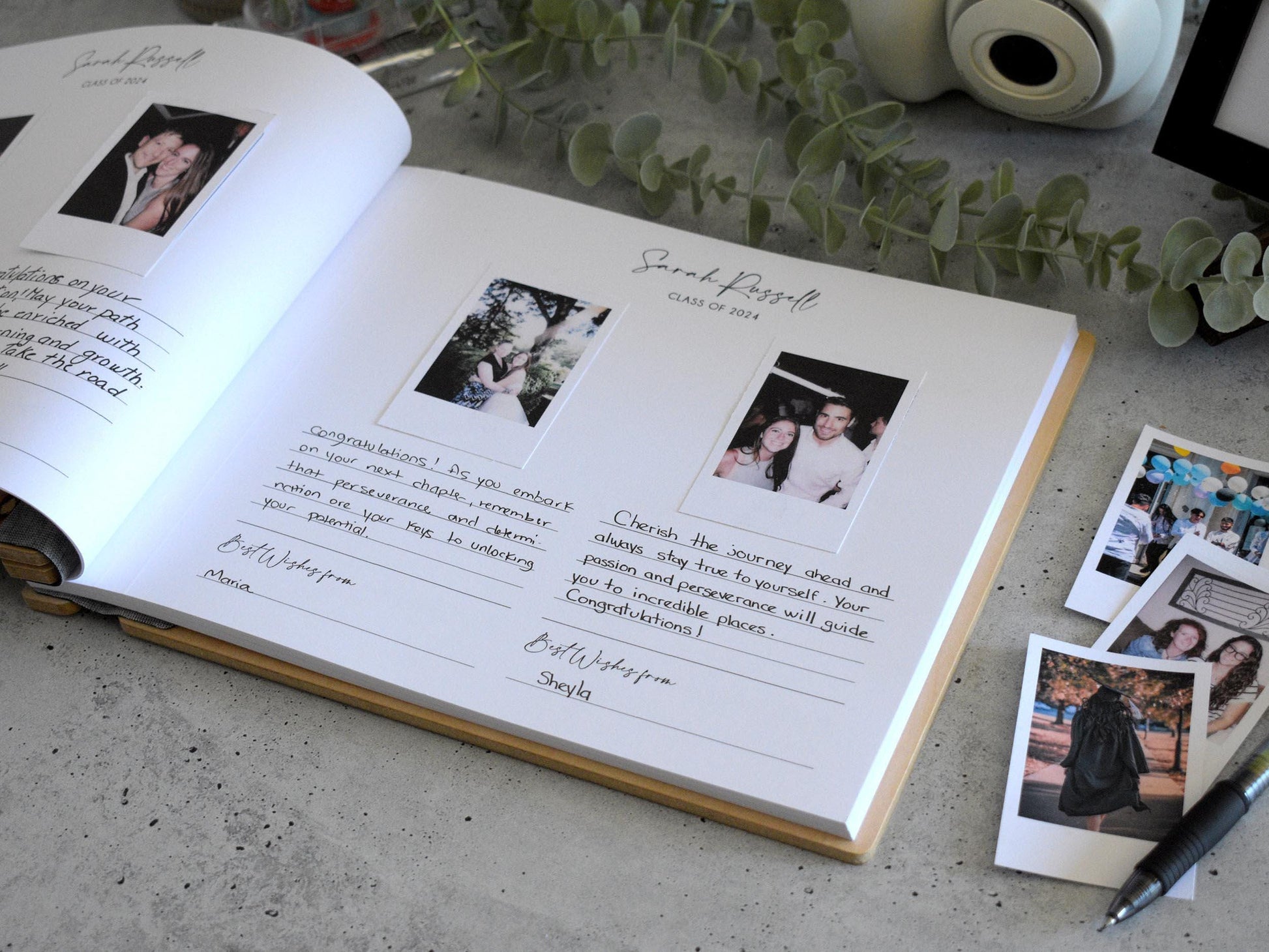 2025 Graduation Party Guest Book High School Grad College Grad Congrats Grad Photo Album Graduation Gifts for Her Graduation Sign Book