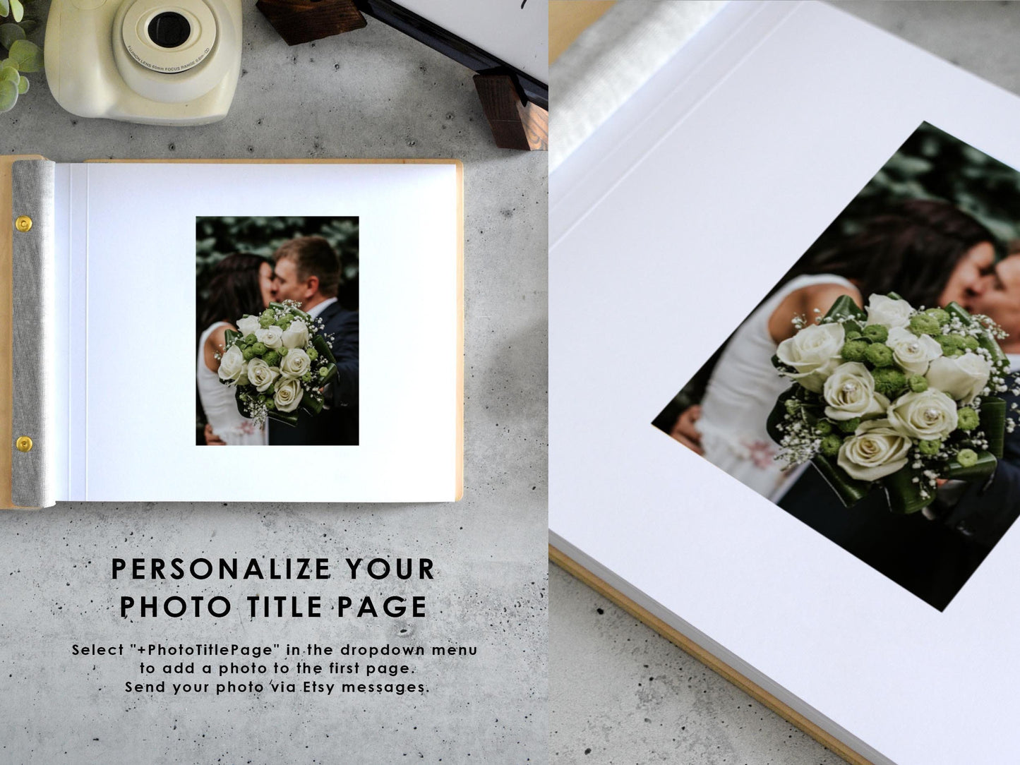 Letters to the Groom Gift, Wedding Gift, Engagement gift, Polaroid Guest Book