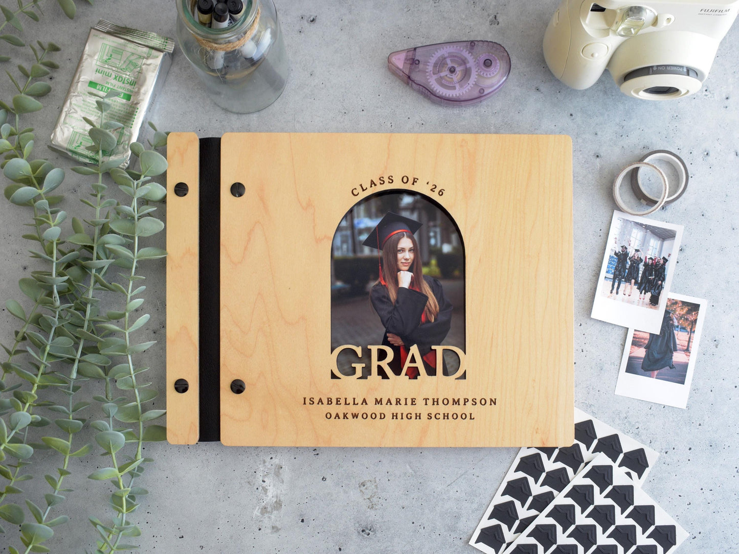 Custom Graduation Guest Book, Polaroid Photo Album, 2026 High School Grad College Grad Graduation Party Sign In Book, Graduation Gift