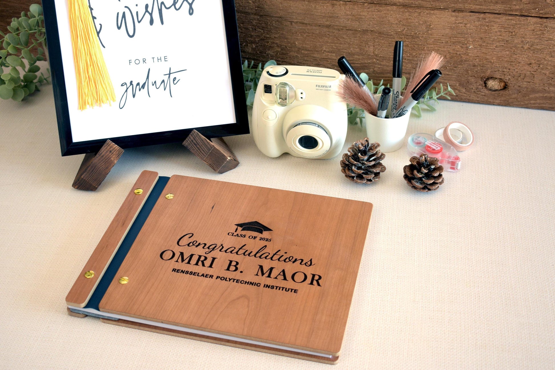 2025 Graduation Party Guest Book High School Grad College Grad Congrats Grad Photo Album Graduation Gifts for Her Graduation Sign Book
