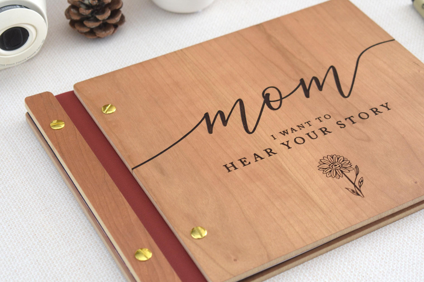 Personalized Mothers Day Scrapbook, Mom Journal, Mothers Day Gift from Kids, Birthday Gift for Mom, Gift for Her