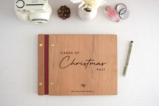 Family Christmas Card Album, Custom Holiday Photo Album, Holiday Gift For Parents, Family Christmas Gift, Christmas Memory Book