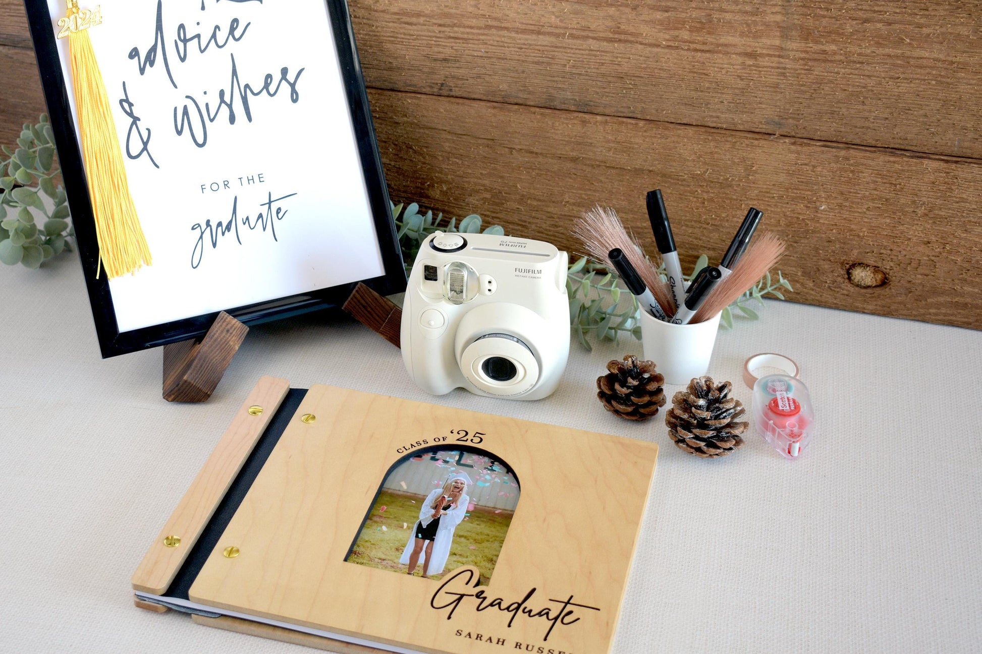 2025 Graduation Guest Book High School Grad College Grad Party Graduation Sign Book Polaroid Guestbook Photo Album Graduation Gifts for Her, Graduation book, grad reception desk, grad party