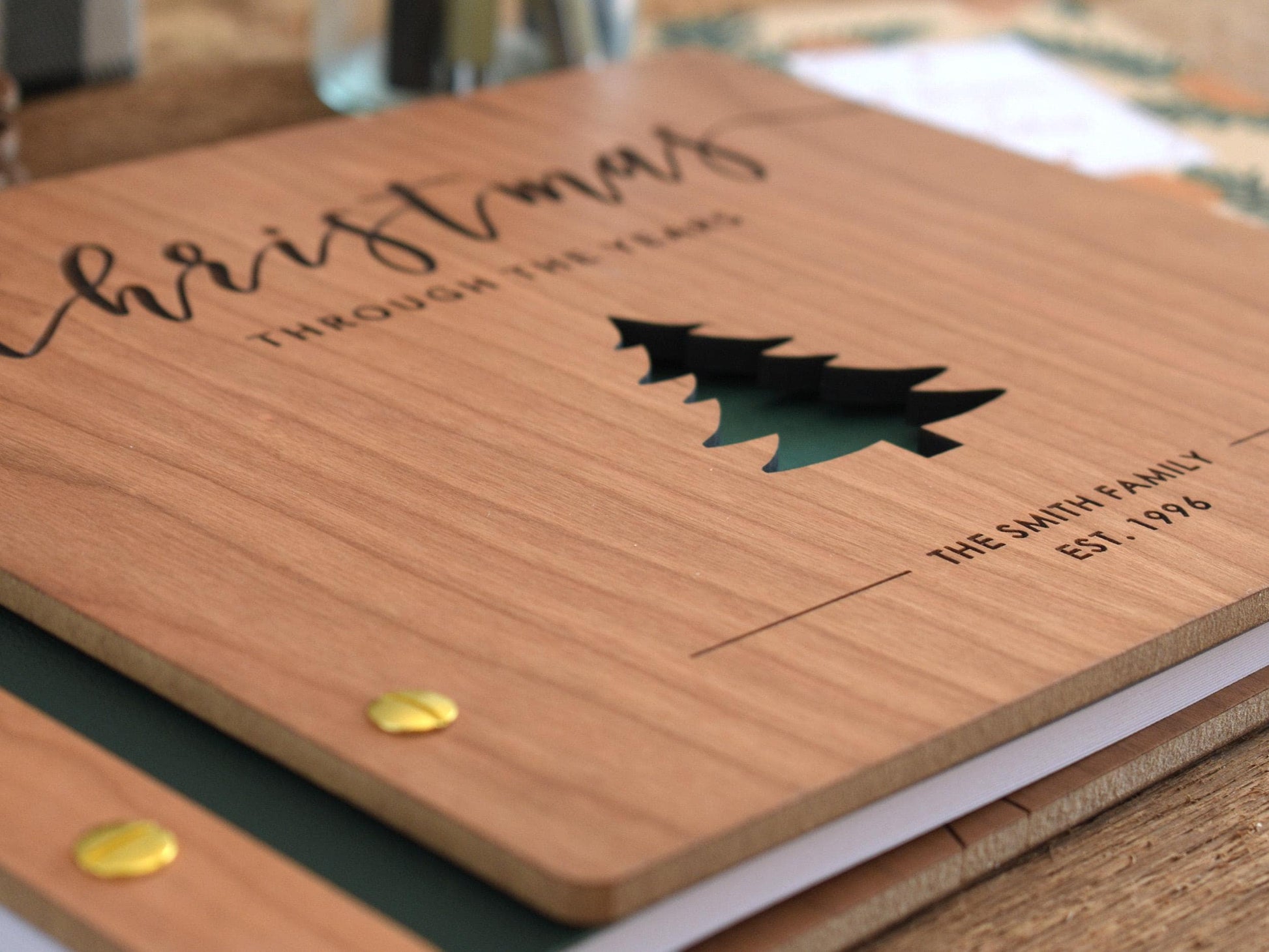 Family Christmas Memory Book, Holiday Photo Album, Custom Christmas Card Album, Holiday Gift For Parents, Family Christmas Gift