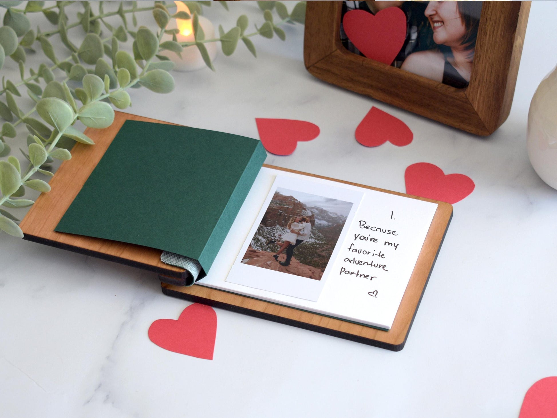 Scrapbook Valentines Gift for him, Personalized Anniversary Gift for her, Couples gift, Photo Album, Gifts for Boyfriend