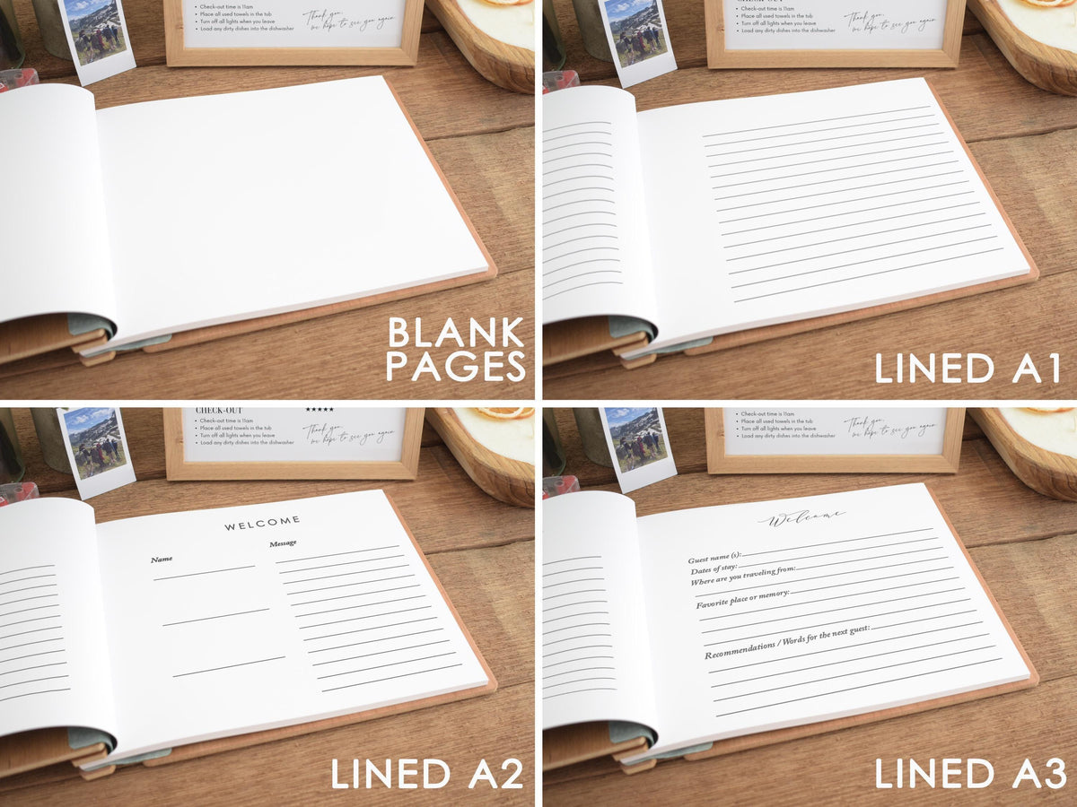 Mountain Airbnb Guest Book, Welcome Book for Cabin Lodge & Vacation Rental Home