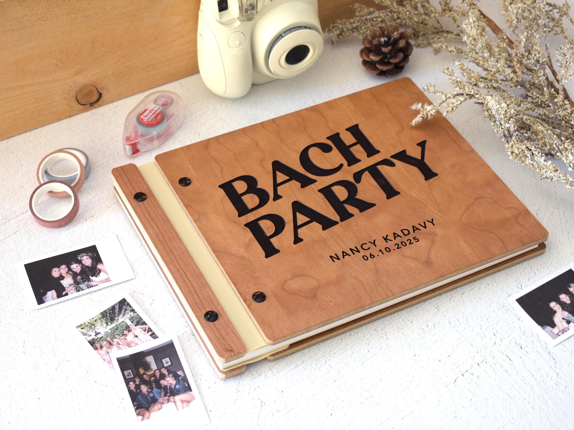 Personalized Bachelorette Party Scrapbook, Letters to the Bride Book, Bridal Shower Gift, Wedding Gifts, Bachelorette Gifts, Bride Gift