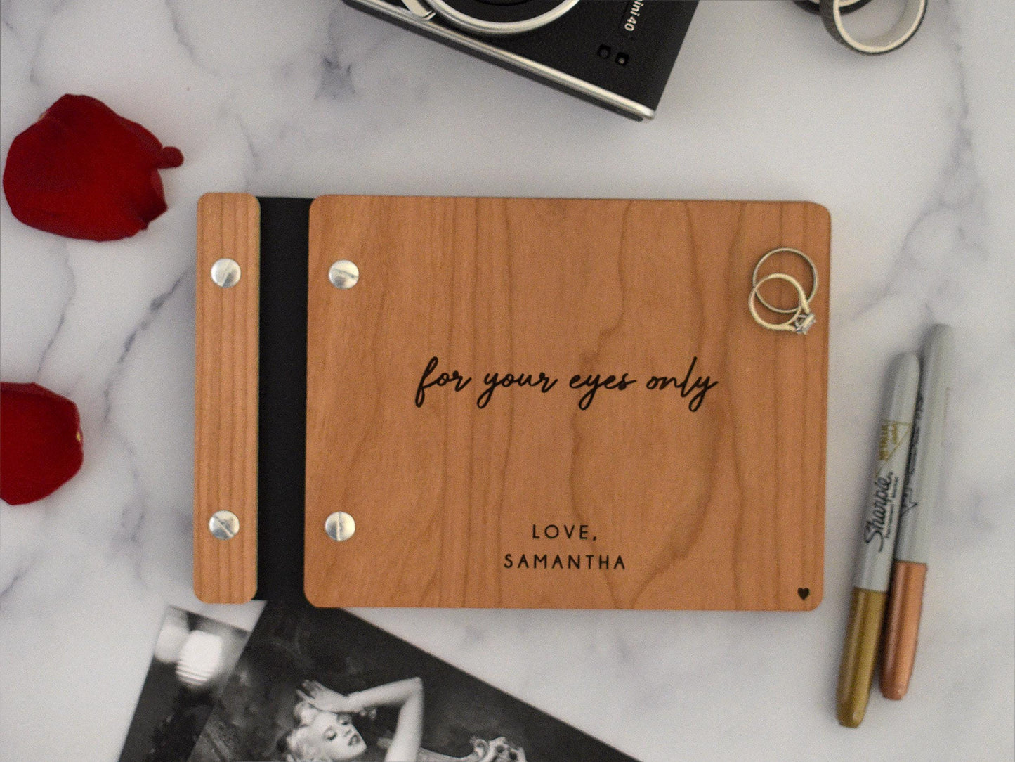 Boudoir Photo Album, Boudoir Book, Wedding Gift from Bridesmaids, Groom Gift, Valentine&#39;s Day Gift for Husband, Personalized Gift for him