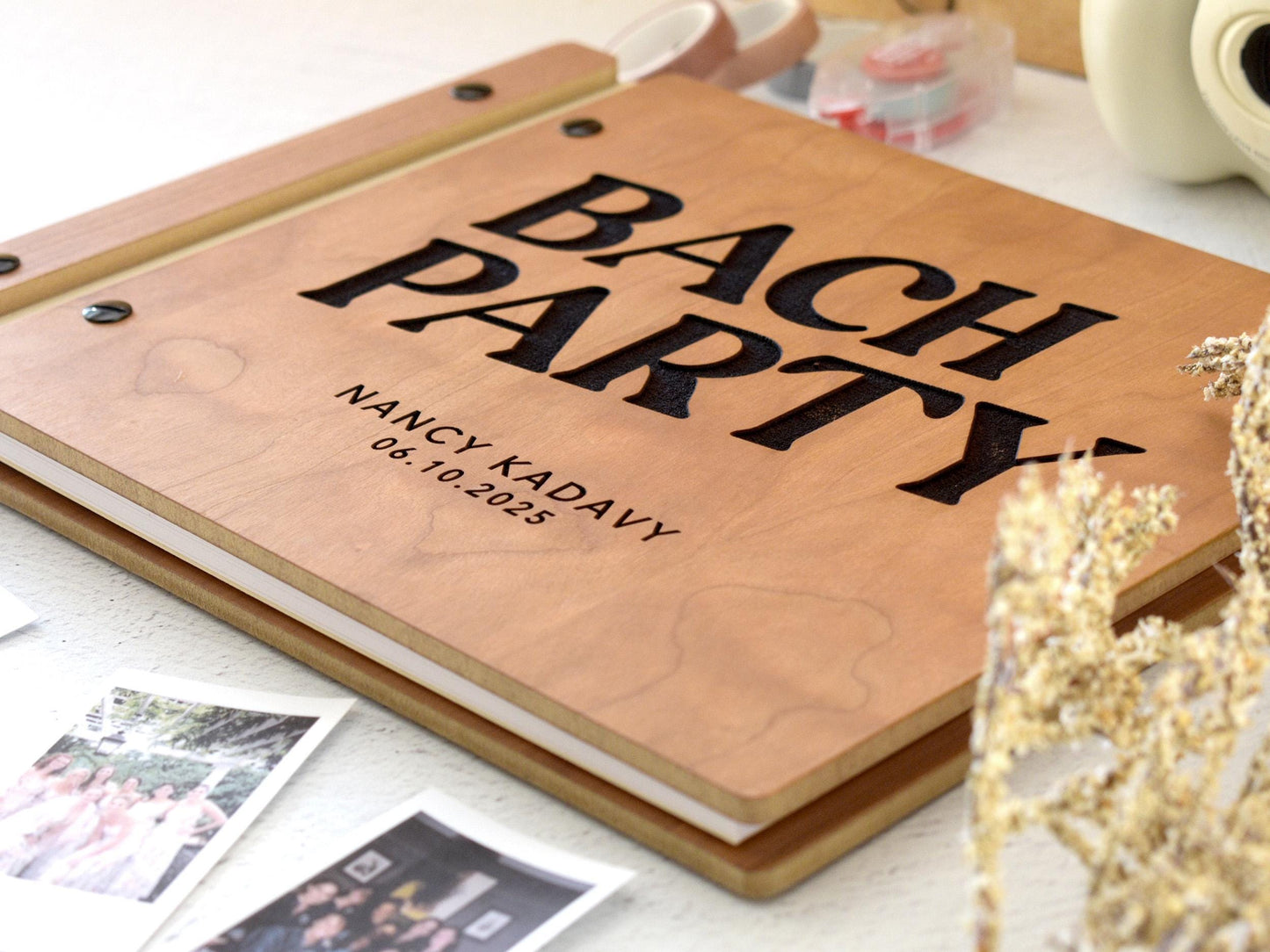 Personalized Bachelorette Party Scrapbook, Letters to the Bride Book, Bridal Shower Gift, Wedding Gifts, Bachelorette Gifts, Bride Gift