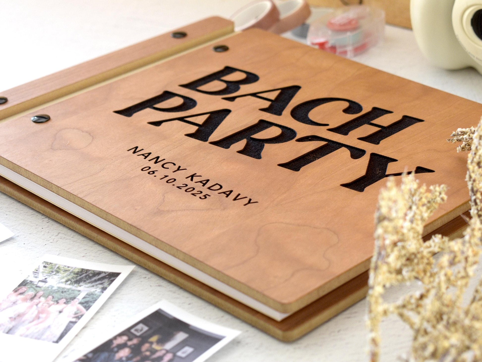 Personalized Bachelorette Party Scrapbook, Letters to the Bride Book, Bridal Shower Gift, Wedding Gifts, Bachelorette Gifts, Bride Gift