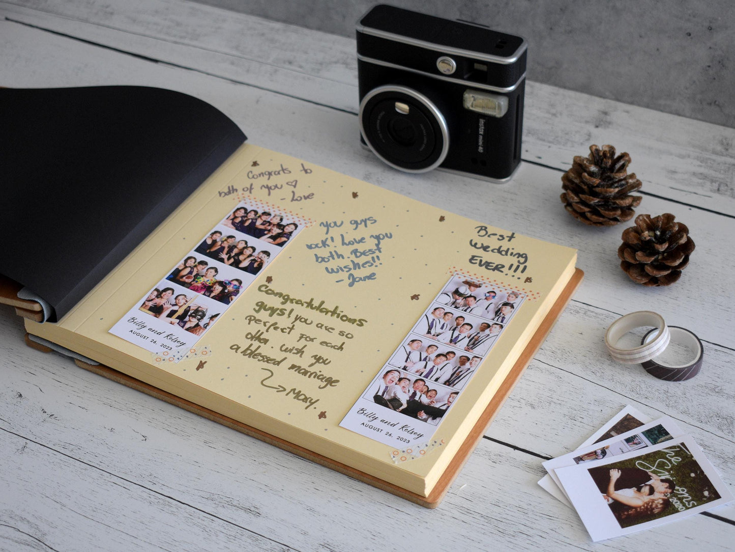 My Adventures with Mom Scrapbook – Custom Wooden Memory Book with Heart Photo Window