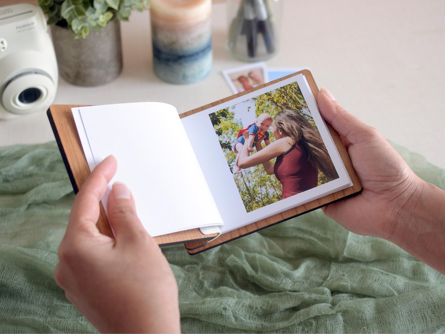 Mini Photo Book for Mom, Custom Photo Print Album, Personalized First Mothers Day Gift, Baby Shower Gift for New Mom