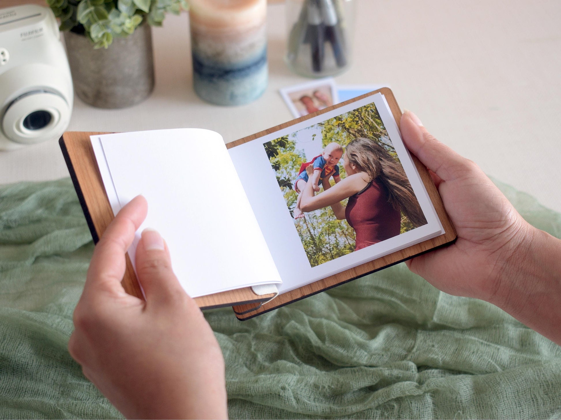 Mini Photo Book for Mom, Custom Photo Print Album, Personalized First Mothers Day Gift, Baby Shower Gift for New Mom