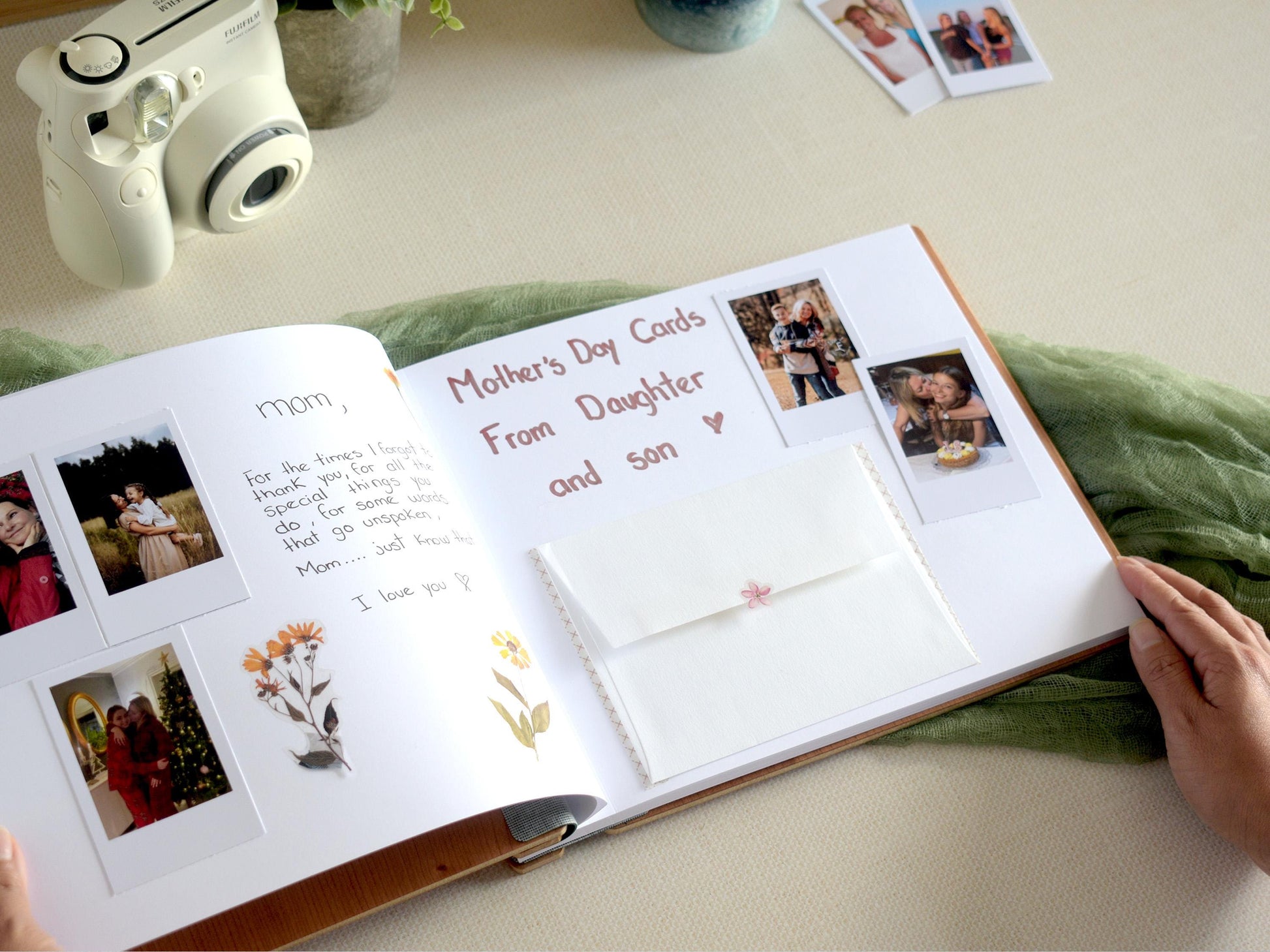My Adventures with Mom Scrapbook, Family Adventure Book, Wooden Memory Book, Personalized First Mothers Day Gift