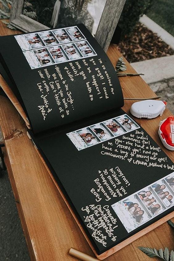 Wedding Guest Book Alternative, Wooden Guestbook, Personalized Wedding Book, Photo Guest book, Wedding Gift, Engagement Gift