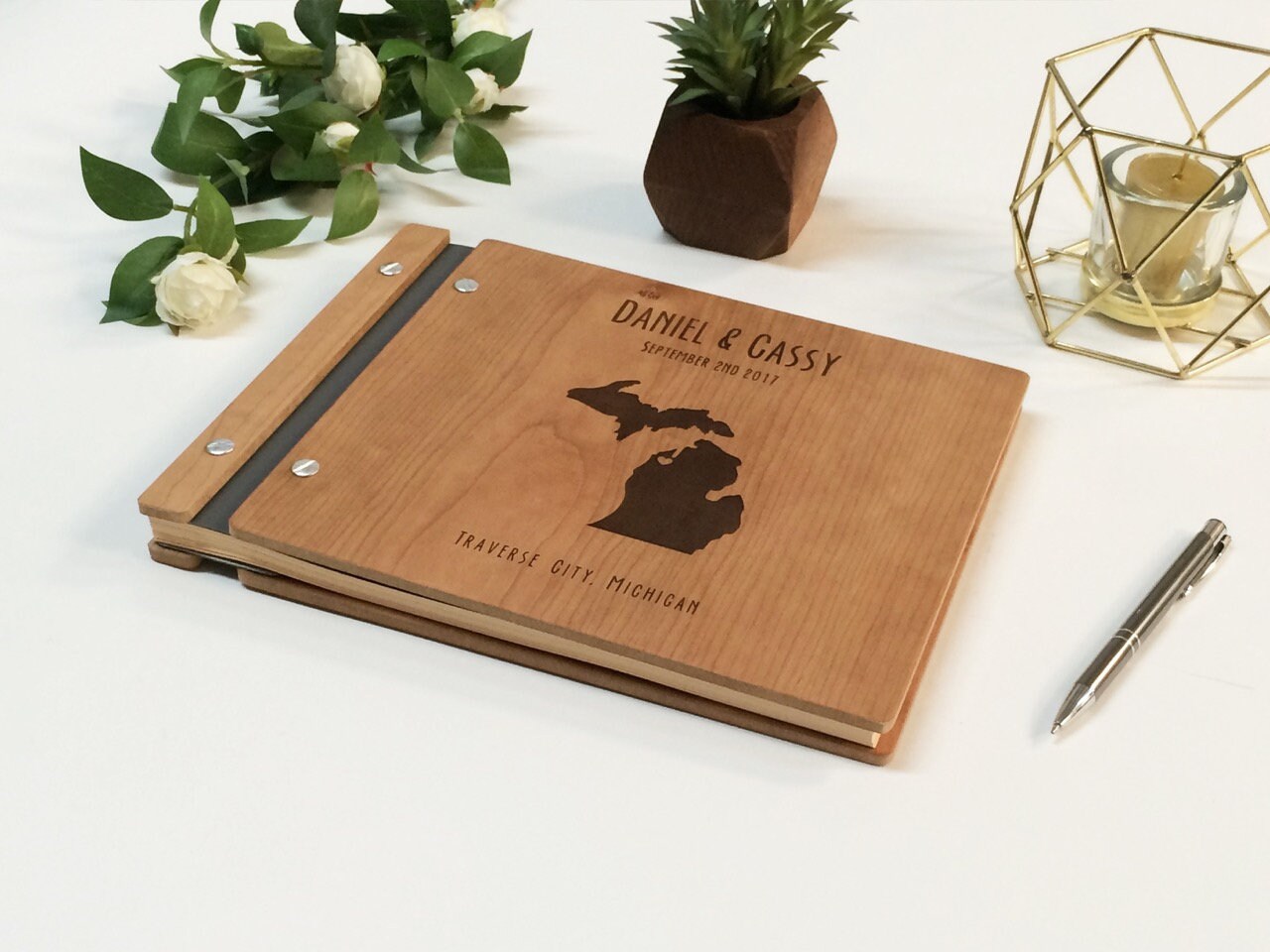 Midwest/Michigan Wedding Guest Book Photo Booth Album