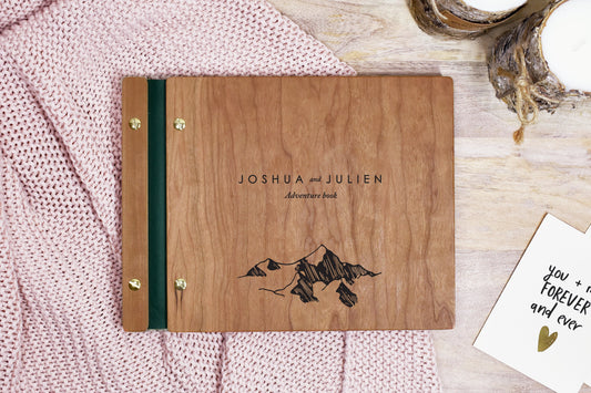 Mountain Adventure Book Scrapbook valentines Scrapbook Gift