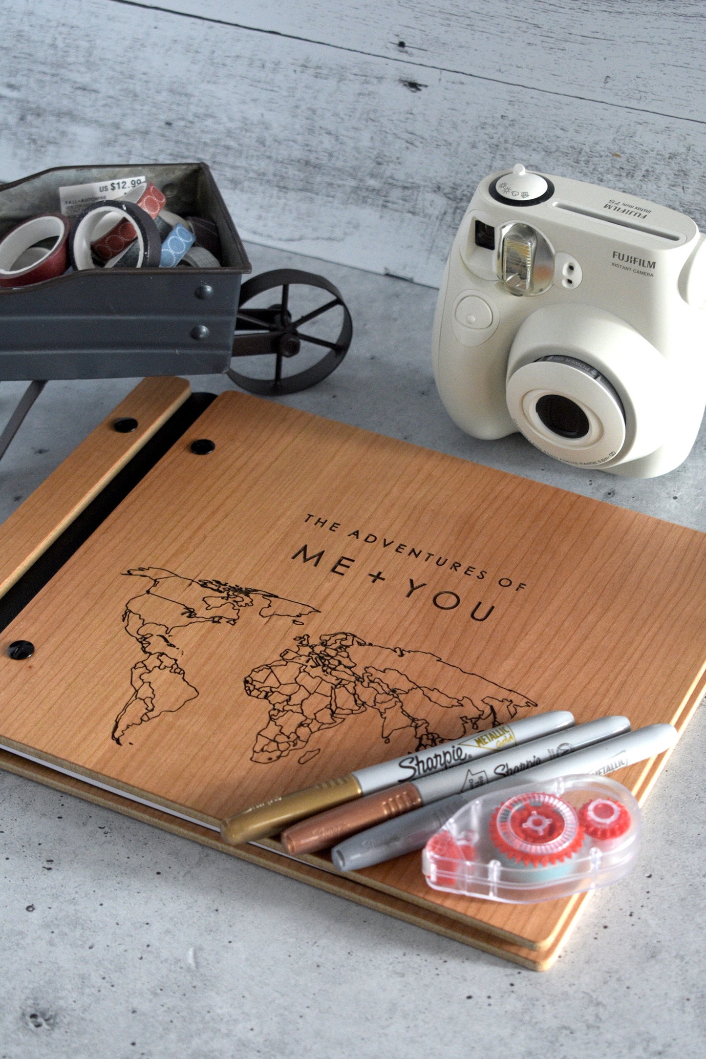 Adventure Book Scrapbook Couples Gift for Boyfriend