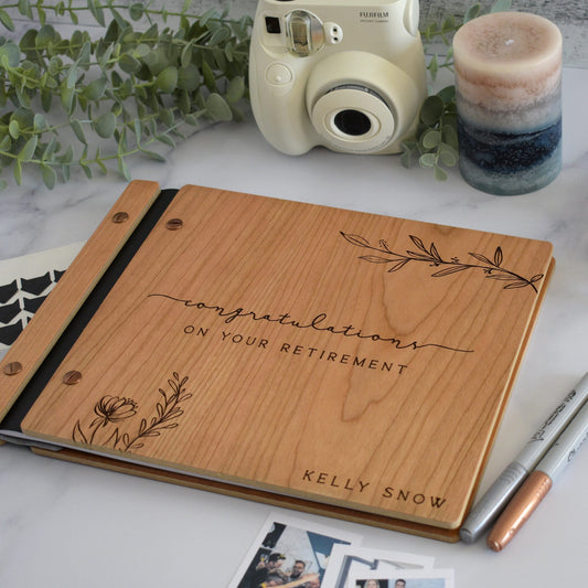 Retirement Memory Book Retirement Gift for Her Retirement Album