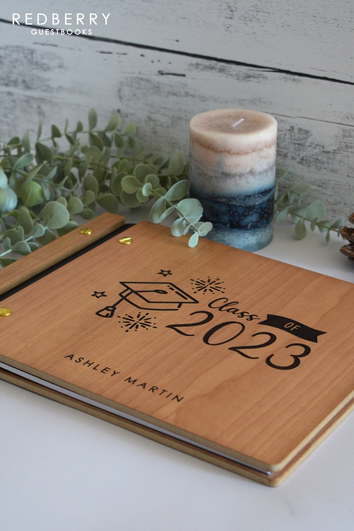 Graduation Scrapbook 2024 with Graduation Cap Design