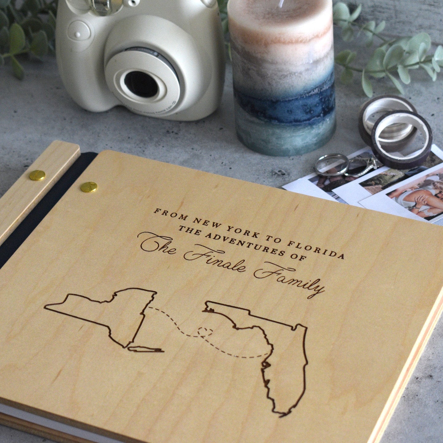 Travel Scrapbook Gift for her or Best Friend Our Adventure Book for Couples
