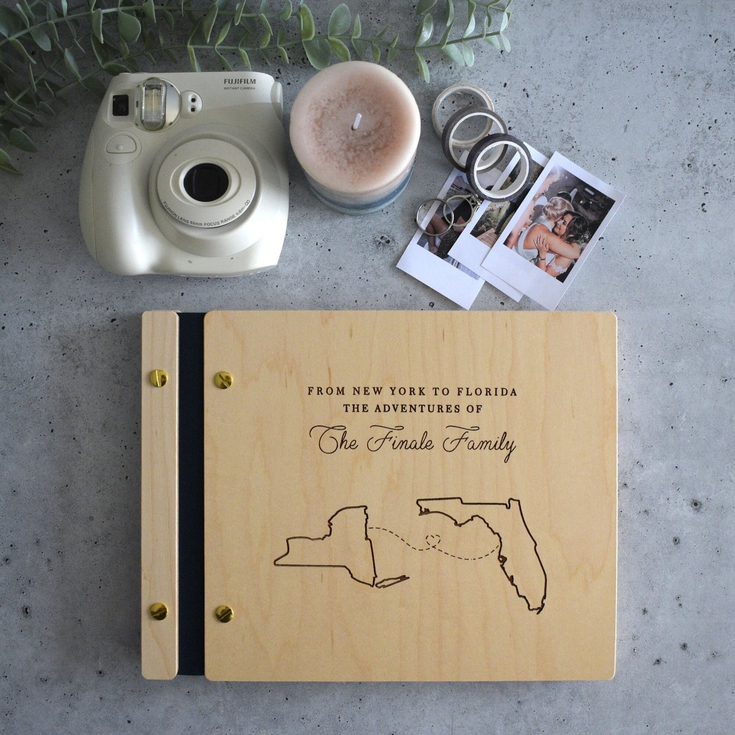 Travel Scrapbook Gift for her or Best Friend Our Adventure Book for Couples