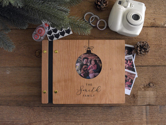 Ornament Cut Out Christmas Photo Album Holiday Scrapbook