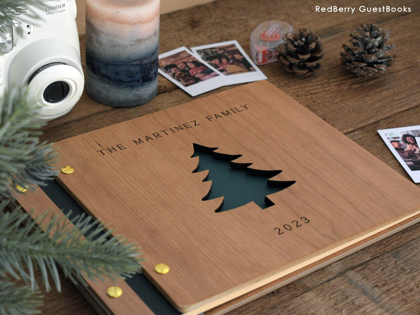 Christmas Tree Photo Album Holiday Scrapbook Gifts