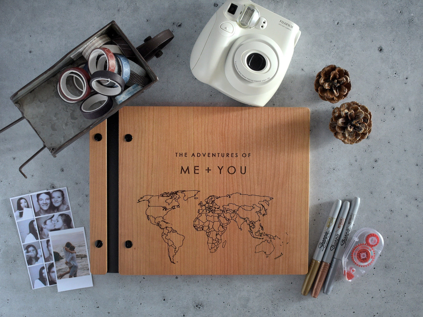 Adventure Book Scrapbook Couples Gift for Boyfriend