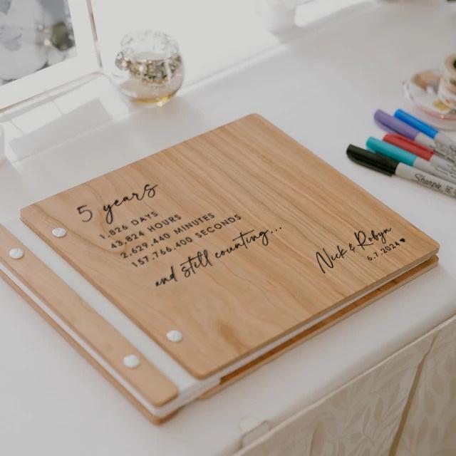 5th anniversary gift five years down wood anniversary gift for him