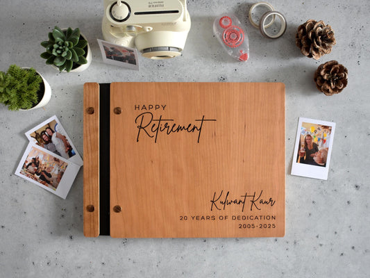 The retirement memory book is perfect for attaching photos and writing heartfelt messages; the perfect gift for women, men, and coworkers.
