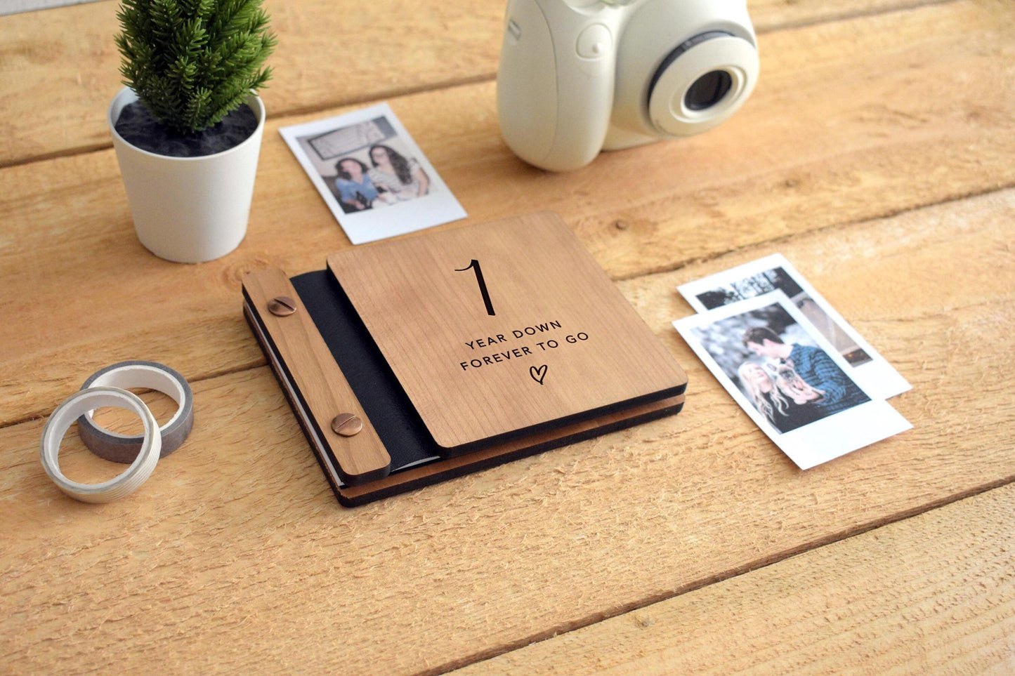 1st Anniversary Couples Gifts, 1 Year Anniversary Gift for boyfriend, First Anniversary Scrapbook Gift for her, Personalized Gifts for him