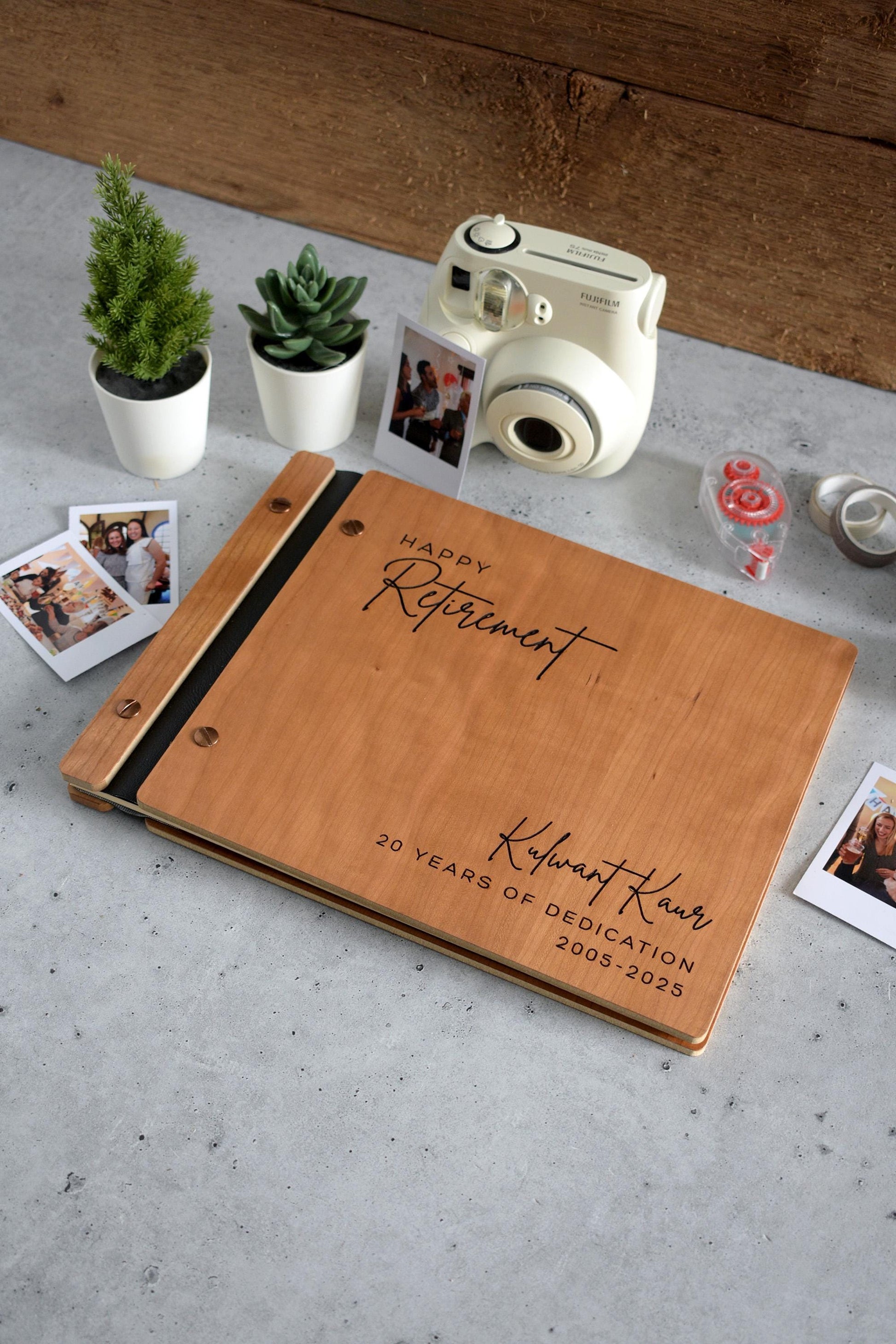 The retirement memory book is perfect for attaching photos and writing heartfelt messages; the perfect gift for women, men, and coworkers.