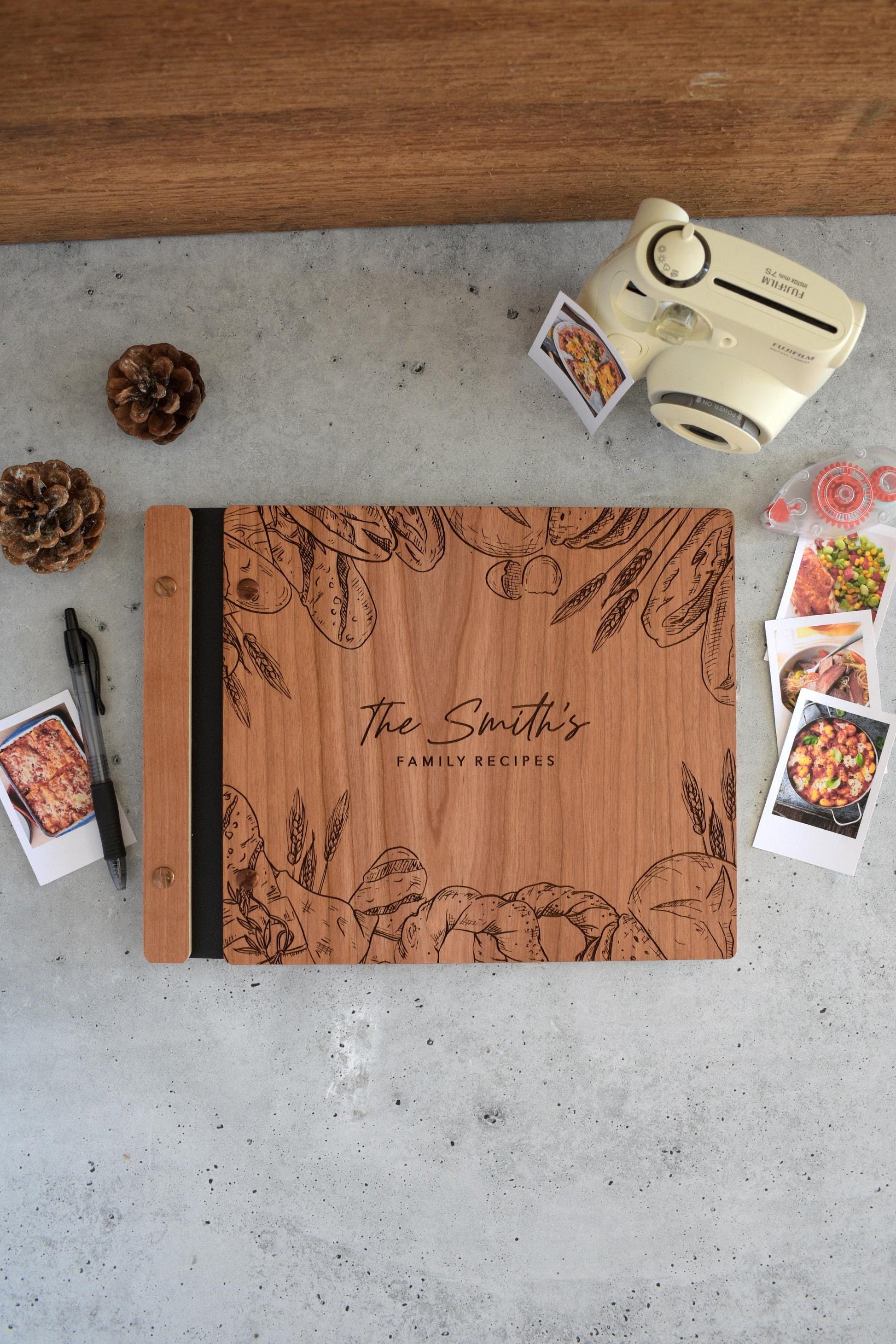 Personalized Recipe Book Binder, Gifts for Mom, Custom Cookbook, Birthday Gift For Mom, Mother Gift, Family Recipe Book Baking Gifts for Her